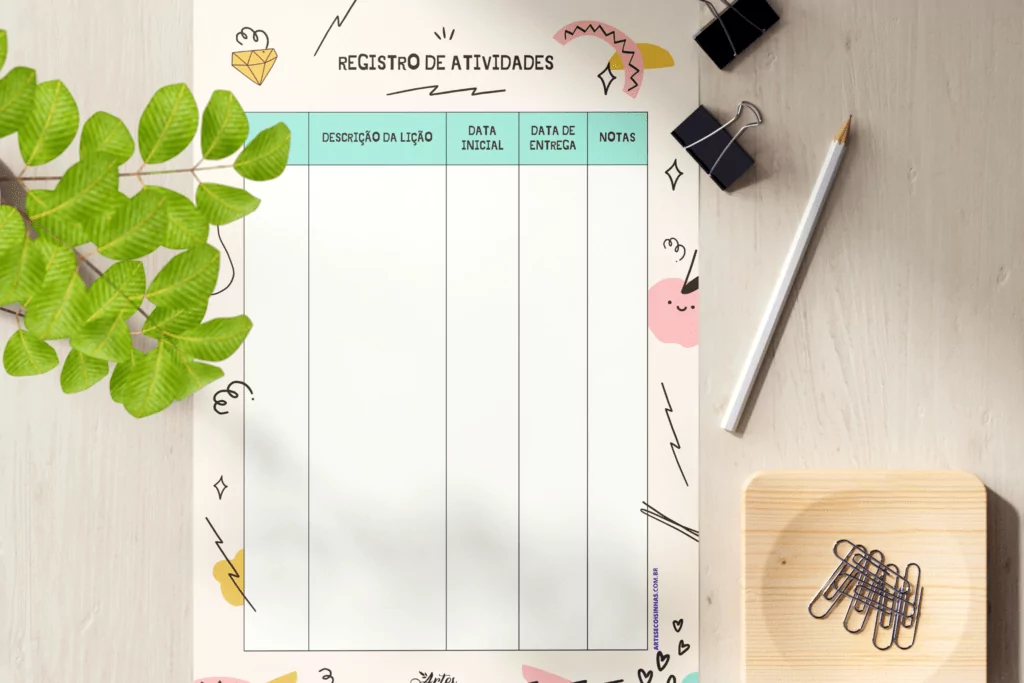 planner professor 2024 para imprimir
